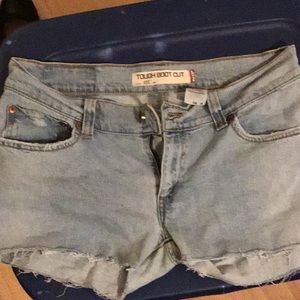 Denim cutoffs